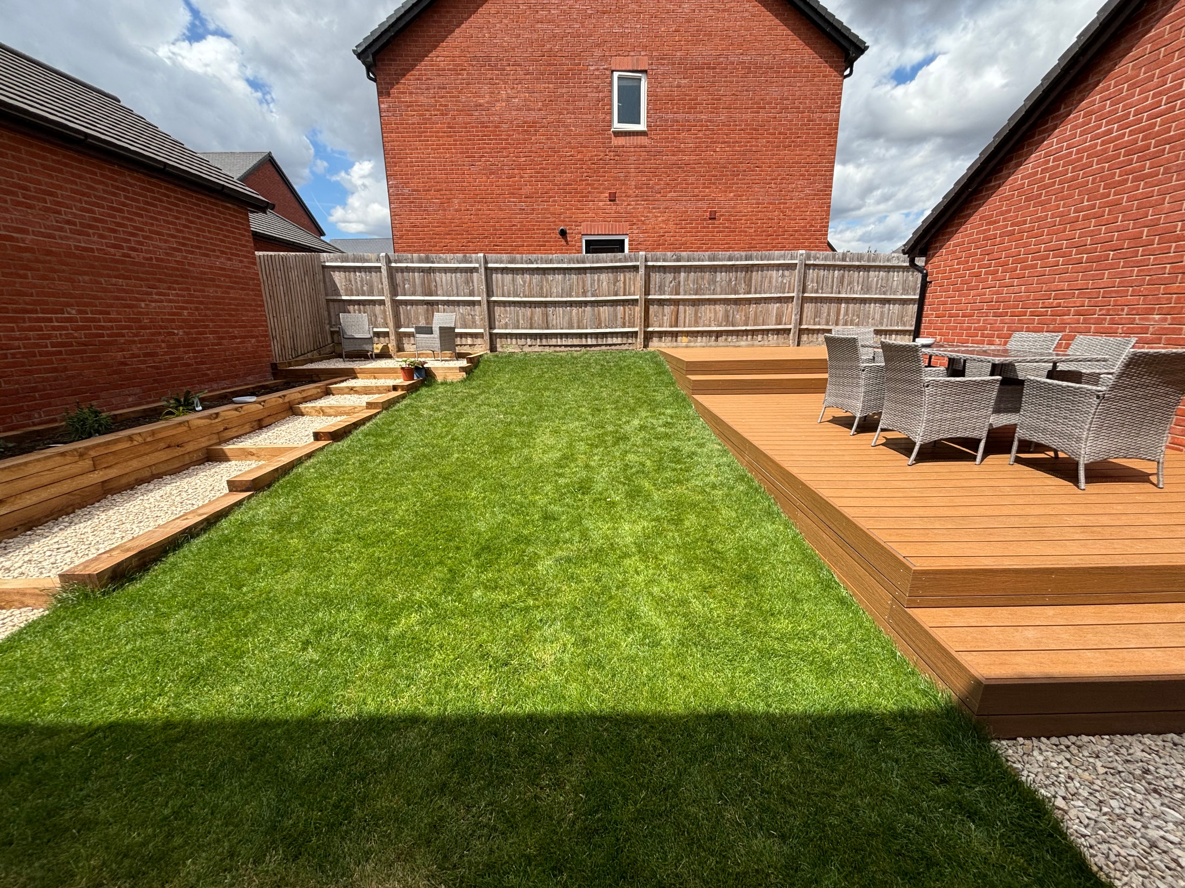 Lawn, Decking & Raised Beds