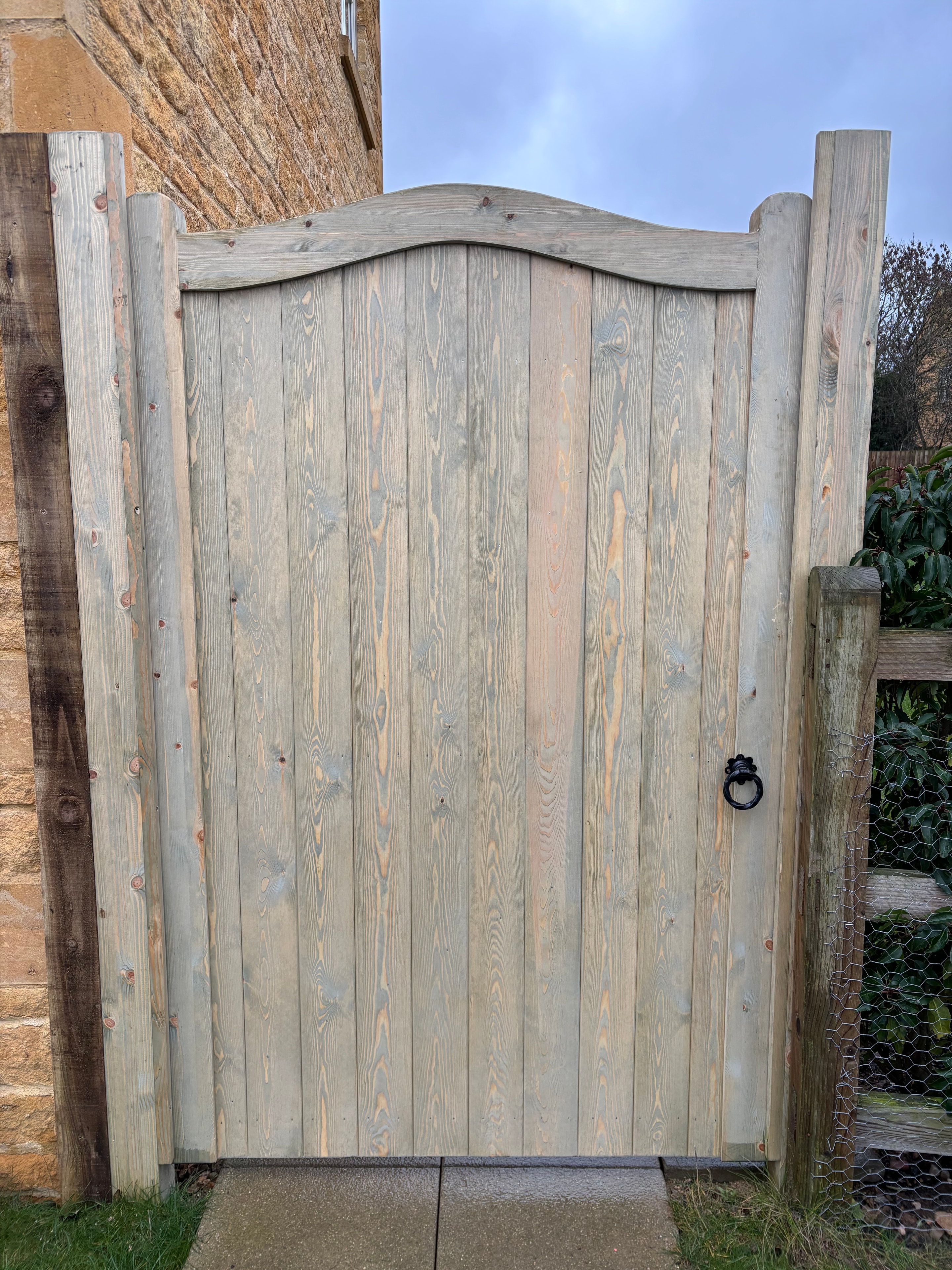 Bespoke wooden gate installation